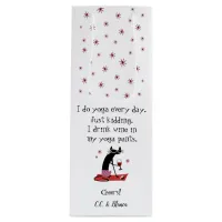 I Do Yoga Every Day Funny Quote with Cat Wine Gift Bag