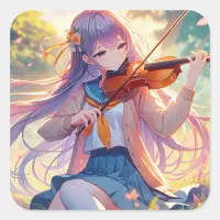 Anime Girl with Violin