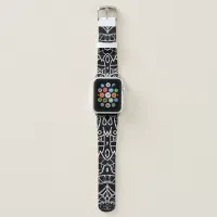 B&W Tribal Modernistic Design Apple Watch Band