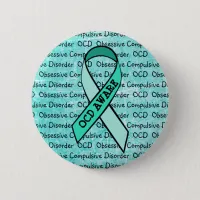 OCD Obsessive Compulsive Disorder Awareness Ribbon Pinback Button