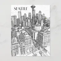 Seattle Skyline Postcard