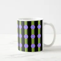 Minimalism Green and Lilac Color Coffee Mug