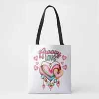 Groovy Love Tote Bag