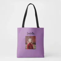 Personalized Photo and Name Child's Tote Bag