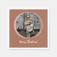 Merry Christmas NYC Rockefeller Plaza Drummer Boy Napkins