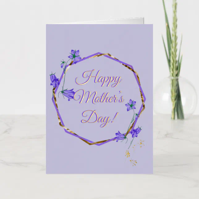 Happy Mother’s Day - Carte de vœux simple Foil Greeting Card