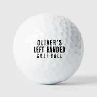 Funny Left-Handed Joke Golf Balls With Name
