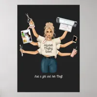 Whimsical Crafting Queen Poster