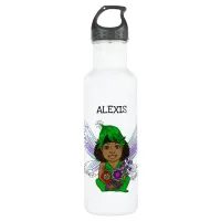 Pretty Fairy Whimsical Personalized    Stainless Steel Water Bottle