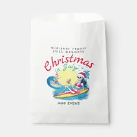 Skeleton Christmas in July Beach Surf Naughty Favor Bag