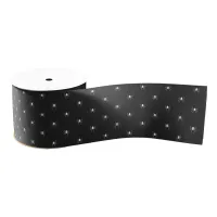 Tiny Spiders Pattern White ID944 Grosgrain Ribbon