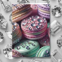 Pretty Macaron Birthday Bling Card