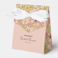 Bridal Shower Spring Floral Pink Pretty Flowers Favor Boxes