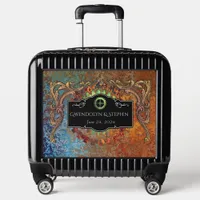 Steampunk Vintage Wedding Personalized Luggage