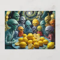 Aliens and Lemons Postcard