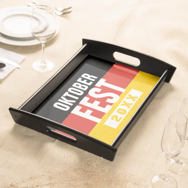 Oktoberfest Octoberfest German Flag Serving Tray