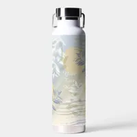 Personalized Flowers Abstract Floral Water Bottle