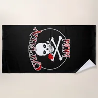 Captain Mom Beach Towel