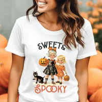 Sweet & Spooky Vintage Halloween Tri-Blend Shirt