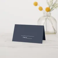 Modern Minimalist Baltic Sea Wedding Place Card