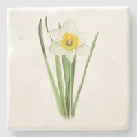 Daffodil Flower Stone Coaster