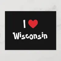 I Love Wisconsin Postcard