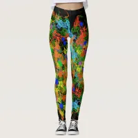 Cool Paint Splotch Design Leggings