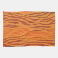 Sunset Zebra Abstract Kitchen Towel