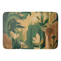 Bohemian Escape: Enchanting Botanical Bath Mat