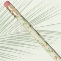 Delicate Greenery Cream n Blush Botanical Pattern Pencil