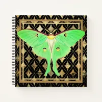 Green Luna Moth Notebook