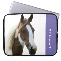 Your Horse Custom Pet Photo Portrait Laptop Sleeve