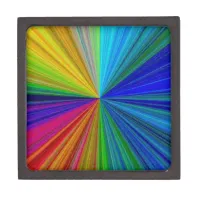 Circular Gradient Rainbow Keepsake Box