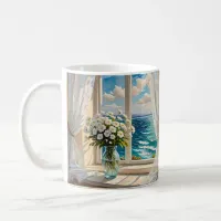 Pretty Ocean Scene Coastal Art Coffee Mug