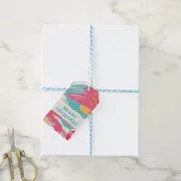 Colorful Abstract Personalized Gift Tag