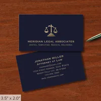 Minimal Simple Law Firm Business Card