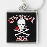 Captain Mom (Rose) Keychain