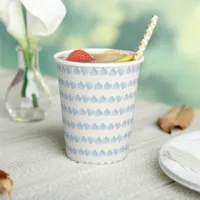 Cloud Stripe Sweet Neutral Boho Baby Shower Paper Cups