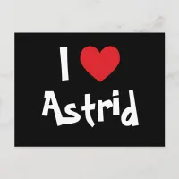 I Love Astrid Postcard