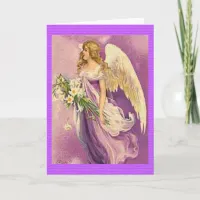 Vintage Easter Angel Card