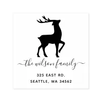 Cute Scandinavian Reindeer Nordic Return Address Self-inking Stamp