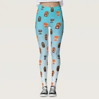 Cute Woodland Creatures Themed Women's Leggings