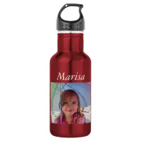 Personalized Water Bottle, Add Your Picture!   Stainless Steel Water Bottle