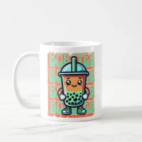 Boba Bubble Tea Kawaii Cute Cartoon Coffee Mug