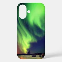 Bright Green Alaskan Northern Lights iPhone 16 Case