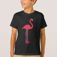 Pink Flamingo Kid's Dark Colored T-Shirt