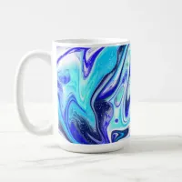 Melted Blue | Fluid Art Coffee Mug