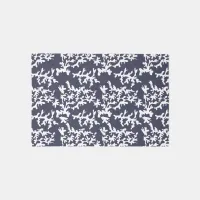 Hamptons Blue and White Coral Reef Patterned Outdoor Rug