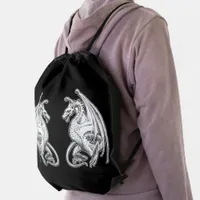 Winged Dragons Drawstring Backpack