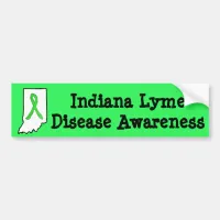 Indiana Lyme Disease Awareness Bumper Sticker